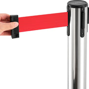 Retractable Belt Barrier by Global Industrial – No Message, Model QM550PS-RD75