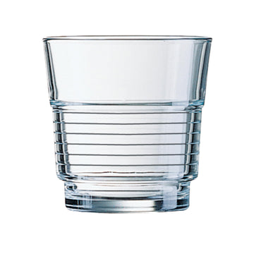 Spirale Tumblers by Arcoroc – 6 Count (Pack of 1), 6.7628 fluid_ounces, Glass, Transparent, Pack of 6