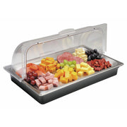 Chilled Buffet Server 21"L x 13"W x 9 1/4"H by HUBERT – 21 inches (L) x 13 inches (W) x 9.25 inches (H), 21.0 liters, Stainless Steel, Silver, Model X88189L