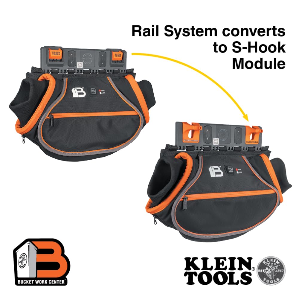 Rechargeable Hand Warmer by KLEIN TOOLS – Nylon, Black, Orange,Gray, Model BC101C