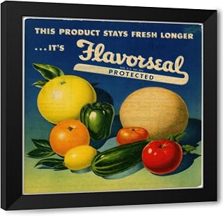 ArtDirect Advertisement for Flavorseal (1930-1950) Custom Framed Art Print Giclee Print or Canvas Options with Various Sizes and Customization by Anonymous