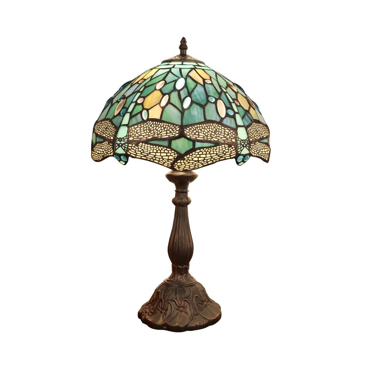 CH3T524GD12-TL1 Table Lamp by Chloe Lighting – exact color of each glass piece may vary due to each piece being hand-crafted