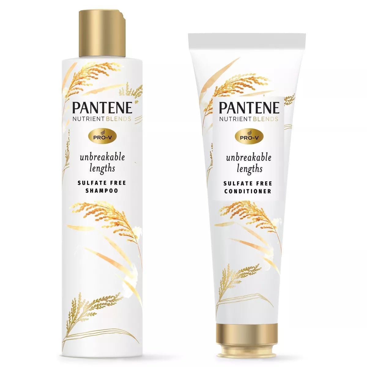 Nutrient Blends Unbreakable Lengths Shampoo and Conditioner Set by Pantene – Commercial Grade