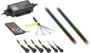 Heise by Metra Chasing Dash Trim Accent Light Kit, LED, 2 Piece, 3 ft Strips, Interior, with Controller and Remote