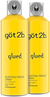 Got2B Glued Blasting Freeze Hairspray, 12 oz, 2-Pack, Strong Hold