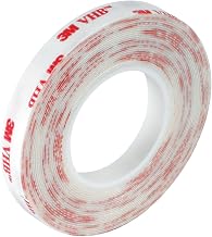 3M VHB 4x8 Tape, 1/2" x 5 yd, White (VHB492012R)