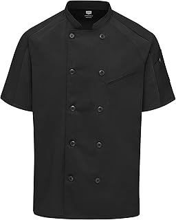 Red Kap mens Airflow Raglan Chef Coat With OilblokChef's Jacket