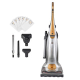 Powerful Bagged Upright Vacuum Cleaner with 3-Motor by Kenmore – 22.62 pounds, Gold, Model BU1017