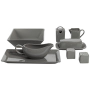 10 Strawberry Street Gray / 40 PC / 1 Dinnerware Sets