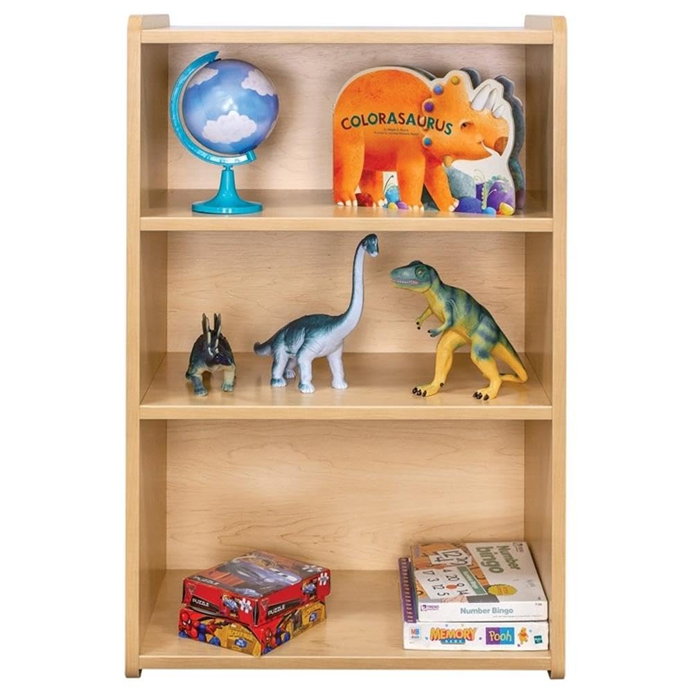 School Age Shelf Storage by Tot Mate – Assembled, Wood, Maple, Model TMS401A.0577