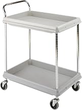 Metro Deep-Ledge Utility Carts - 32"Wx21-1/2"D Shelf - Light Gray - Light Gray