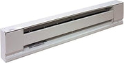 TPI Corp H2915-072SW Stainless Steel Element Baseboard Heater - White