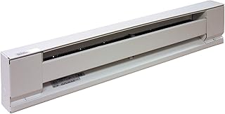 TPI Corp H2915-072SW Stainless Steel Element Baseboard Heater - White