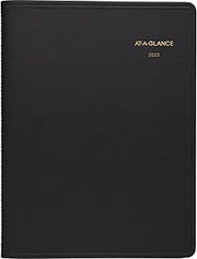 AT-A-GLANCE 2023 Monthly Planner, 9" x 11", Large, 15 Months, Black (7026005)