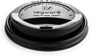 Vegware 10 thru 20 oz Hot Cup Lid - 1000/Case