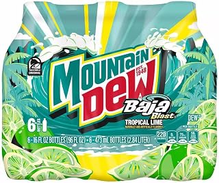 Mountain Dew Baja Blast 16oz 6pk