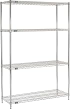 Chrome Wire Shelving, 54W X 18D X 74H