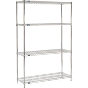 Chrome Wire Shelving by Nexel – Alloy Steel, Chrome, Model 18547C