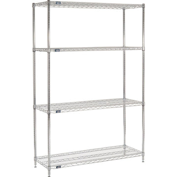 Chrome Wire Shelving by Nexel – Alloy Steel, Chrome, Model 18547C