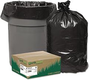 Earthsense Commercial RNW5820 Recycled Can Liners, 55-60gal, 2mil, 38 x 58, Black (Case of 100)
