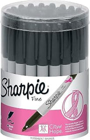 Sharpie Permanent Markers, Fine Point, Black, Pink Ribbon Edition, 36 Count