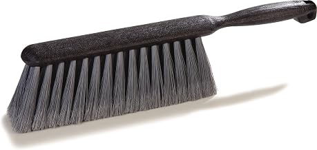 SPARTA Counter and Bench Brush, Flagged Bristles, 8 Inch, Gray