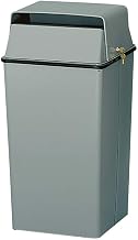 Witt Industries 008LSL Confidential Waste Receptacle, Steel, 36 gal, Slate