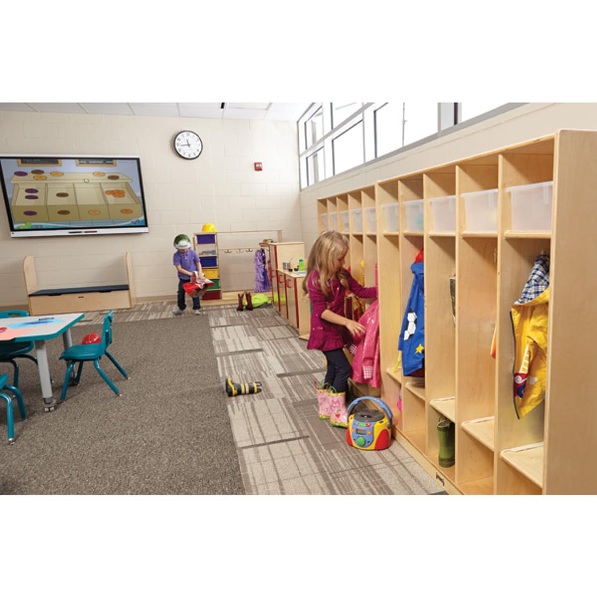 5 Section Coat Locker by Jonti-Craft – 1, Wood, Model 2681JC