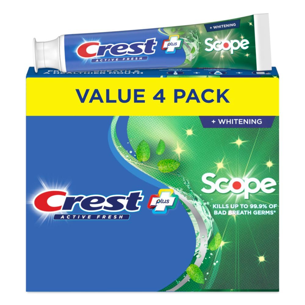 + Scope by Crest – 5.5 Ounce (Pack of 4), Pack of 4