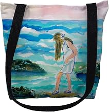TY122G 18 x 18 in. Mia on The Rocks Tote Bag - Large Black