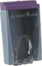 Knife Station by San Jamar – 15 x 4.25 Inches, 1086.5625 ounces, Plastic, Gray, Model STK1008