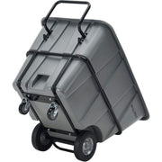 Heavy Duty Plastic Tilt Truck by Global Industrial – 0.5 cubic_yards, Plastic, Gray, Model 984613HD