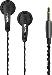 FAAEAL Iris 2.0 Earphone New Version,32Ohm PET Diaphragm 15.4mm Dynamic Driver Flat Head Earbuds,Balanced Smooth Natural Sound Wired Headphone,3.5mm Headset with Classic Shell Design (Black No Mic)