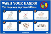 NMC PST137C WASH YOUR HANDS 12X18 VINYL POSTER