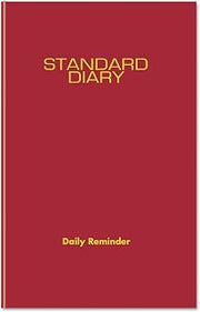 AT-A-GLANCE AAGSD38913 - Standard Diary Daily Reminder, Red