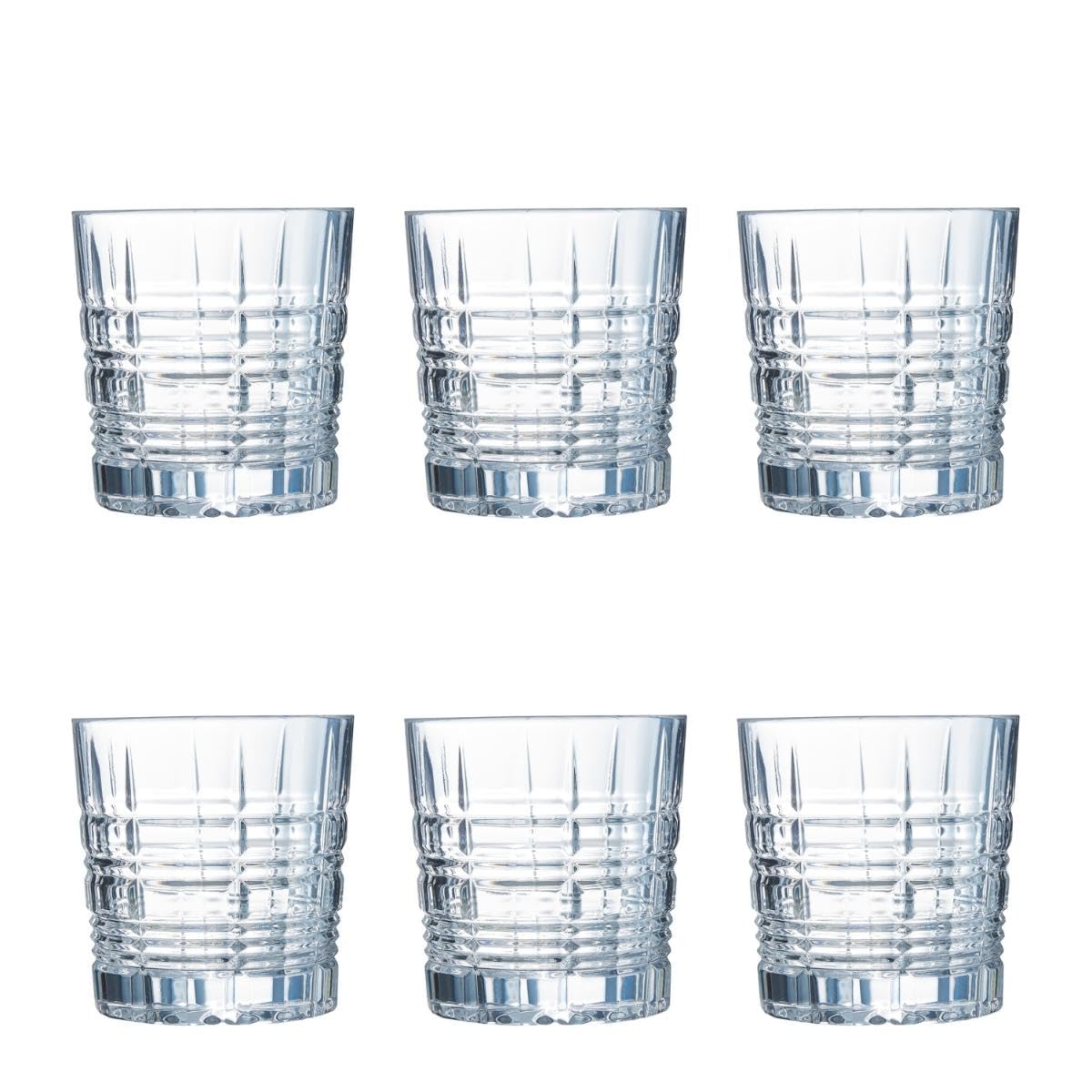 Brixton Whisky Glass by Arcoroc – 30.0 centiliters, Glass, Transparent, Pack of 6, Model ARC P4188