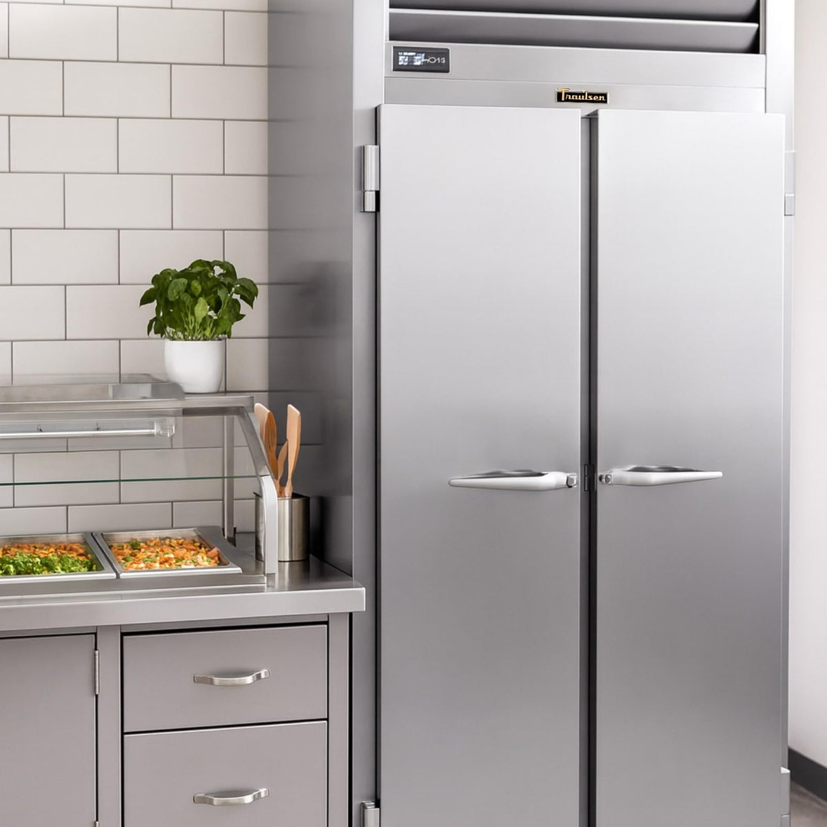 G-Series Solid Door 2-Section Freezer by Traulsen – 46.0 cubic_feet, stainless steel, Model G22010