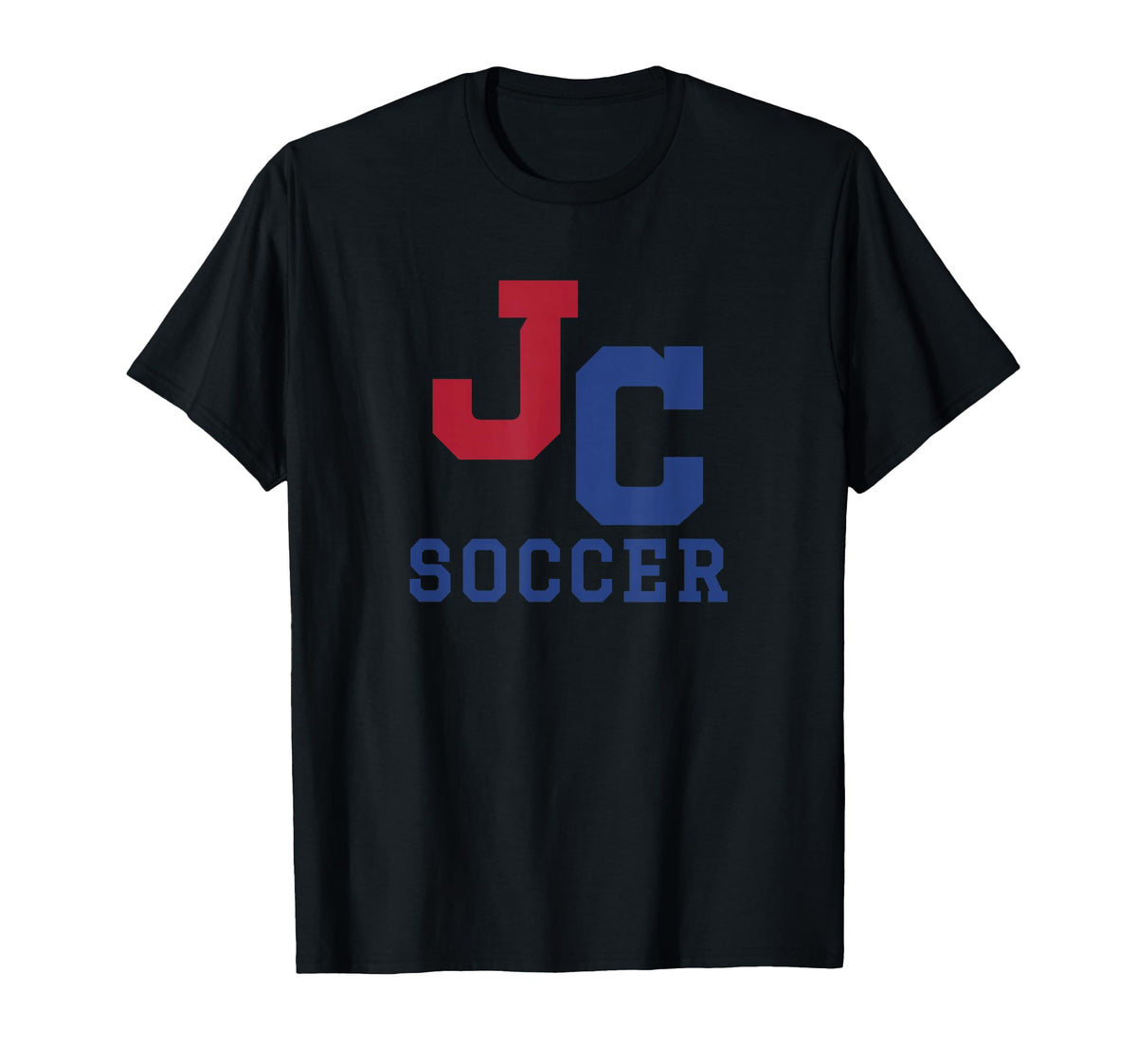 John Curtis Christian School Logo Soccer T-Shirt by John Curtis, River Ridge, LA 70123 – Black, Model C0T4SX033R8