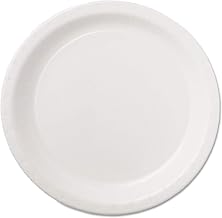 Coated Paper Dinnerware, Plate, 9'', White, 50/Pack, 10 Packs/Carton, Sold as 1 Carton