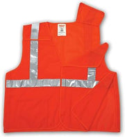 TINGLEY Job Sight V70529 High Visibility Class 2 Breakaway Vest, S-M, Fluorescent Orange-Red | Sight V70529 high-visibility Class 2 Breakaway Vest, 100% polyester mesh, Hook & loop closure
