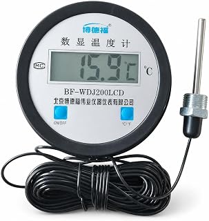 Digital Thermometer for Accurate Temperature Measurement with Waterproof Threaded in Hard to Reach Areas - for Scientific Labs, Style to 2