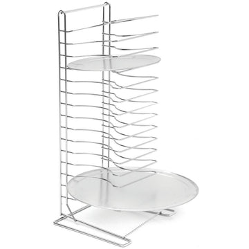 Chrome-Plated Steel Standard Pizza Rack by American Metalcraft – 15 Shelves, Stainless Steel, multicolor, Model 19029