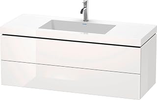 Duravit L-Cube Two Drawer C-Bonded Wall-Mount Vanity Kit White