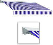 AWNTECH 10 FT. Destin Right Motorized Retractable Awning 120 in. W X 10.38 in. H X 96 in. D Acrylic Fabric in Bright Blue/White DR10-BBW