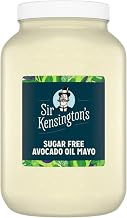 Sir Kensington's Sugar Free Avocado Mayonnaise, Avocado Oil, Non-GMO, No Artificial Flavors, No Artificial Colors, Keto Friendly, Paleo Friendly, Gluten Free, Kosher, 1gallon, Pack of 4 | Non GMO, No Added Sugar, Gluten Free, Vegetarian, Kosher, Humane Egg Yolks, for Subs, Salads & Sides
