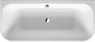 Duravit Happy D.2 Plus Back-to-Wall Bathtub White|Graphite