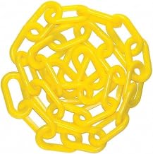Mr. Chain Plastic Barrier Chain, Yellow, 50 ft Length (51002-50)