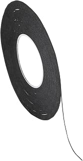 Chartpak Graphic Art Tape, 1/64 W x 648 L Inches, Black Crepe, 1 Roll (BGCP1501)