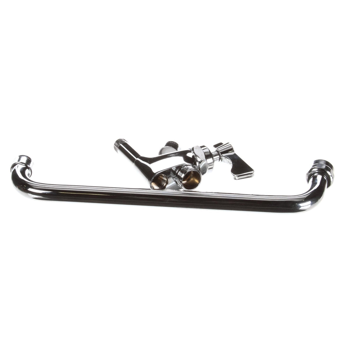 Add-On Deck Mount Faucet with 12-Inch Spout by Krowne – 18"L x 12"W x 2"H, Stainless Steel, Silver, Model 21-139L