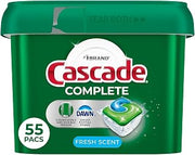 Cascade Complete Actionpacs, Dishwasher Detergent, Fresh Scent, 63 Count